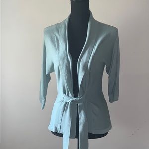 BANANA REPUBLIC 3/4 Sleeve Tie Front Cardigan Size Small